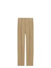 Saint Laurent Wool Gabardine High-waisted Carrot Trousers