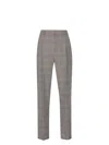 Saint Laurent Brown Clothing Trousers In Gray