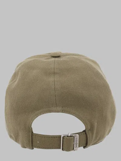 Saint Laurent Men's Cotton Baseball Hat In Brown