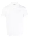 Saint Laurent Monogram Polo Shirt In White