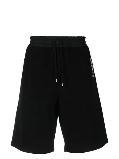 SAINT LAURENT MEN'S COTTON SWIMMING SHORTS