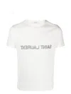 Saint Laurent Reverse Logo T-shirt 'naturel/noir'