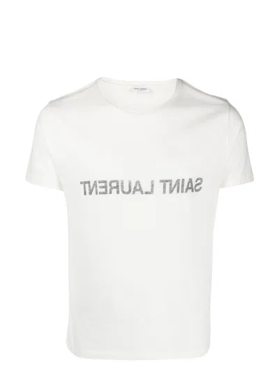 SAINT LAURENT MEN'S COTTON T-SHIRT