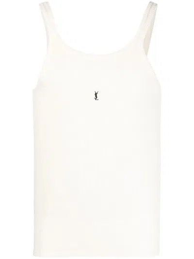 SAINT LAURENT MEN'S COTTON TANK TOP