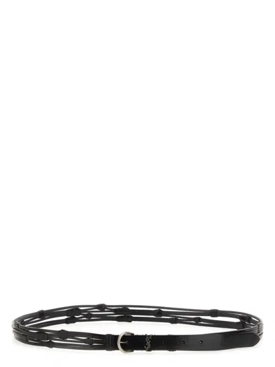 SAINT LAURENT MEN'S CROISSANT DE LUNE BELT