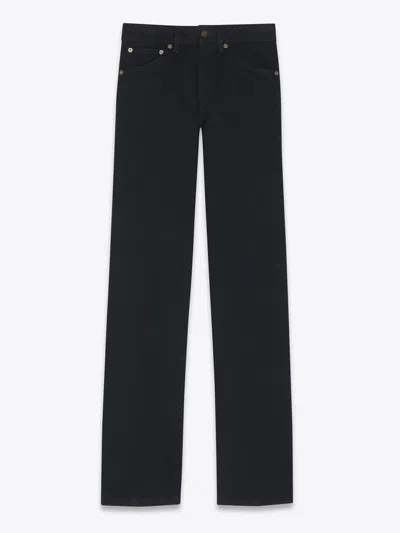 Saint Laurent Denim Pants Clothing In Black