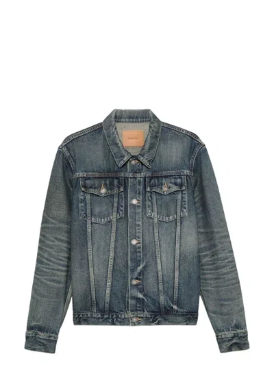 SAINT LAURENT MEN'S DENIM JACKET