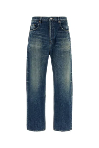 Saint Laurent Men Denim Jeans In Blue