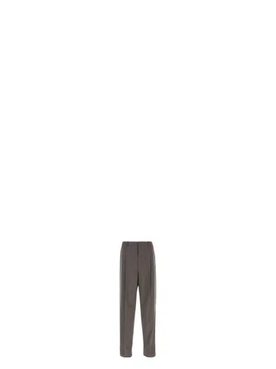 SAINT LAURENT MEN'S DOVE WOOL PANT