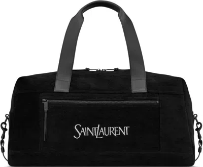 Saint Laurent Men's Duffle Bag With Logo In Black