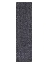 Saint Laurent Echarpe Maille Anthracite Wool Beanie In Grey