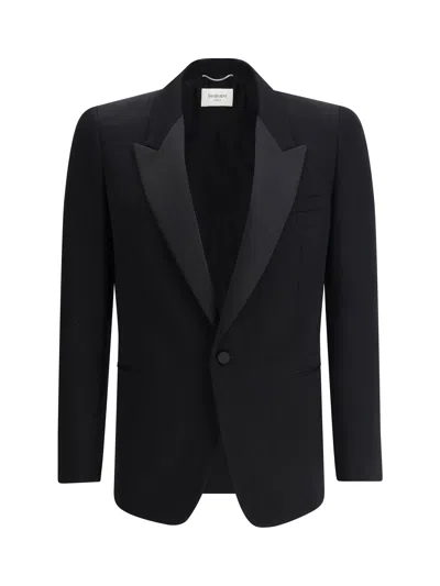 Saint Laurent Men Elegant Blazer In Black