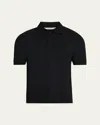 Saint Laurent Cassandre Polo Shirt In Black