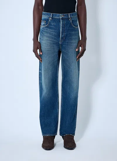 Saint Laurent Men Five-pocket Jeans In Blue