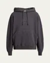 Saint Laurent Organic Cotton Sweatshirt With Frontal Logo Embroidery In Fog