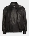 Saint Laurent Lambskin Jacket In Black