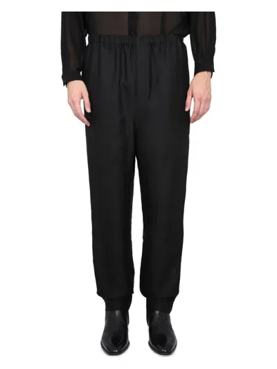 SAINT LAURENT MEN'S HIGH WAIST PANTS