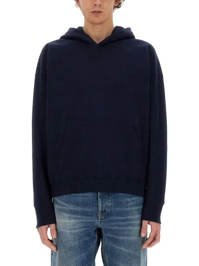 Saint Laurent Men Hoodie In Black