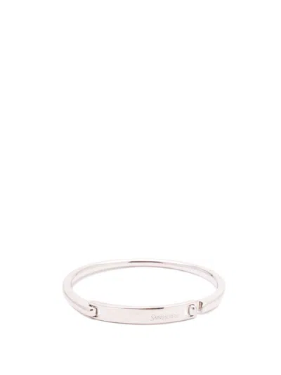Saint Laurent Men `jonc Plaque` Bracelet