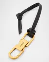 Saint Laurent Men's Kiss Kiss Keychain In Oro/nero