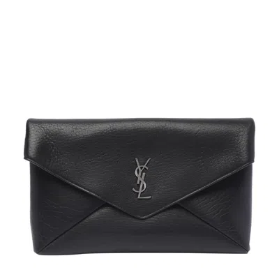 Saint Laurent Men Large Cassandre Envelope Pouch