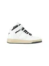 Saint Laurent Men's Lax Mid Top Sneaker Greenwich In Blnptqnero
