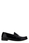 Saint Laurent Cassandre Patent Leather Loafers In Black