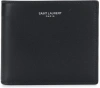Saint Laurent Men's Leather Bi-fold Wallet In Black