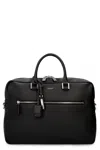 Saint Laurent Sac De Jour Full-grain Leather Briefcase In Black