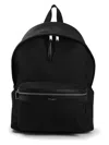 Saint Laurent Paris Men Leather Details City Backpack In Black
