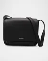 Saint Laurent Men's Leather Messenger Bag In Nero