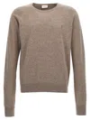 Saint Laurent Cassandre Cashmere Sweater Men In Neutral