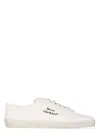 Saint Laurent Logo Print Low Top Sneakers In White