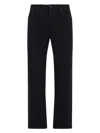 Saint Laurent Oklahoma Jeans In Black Denim In Black