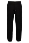 Saint Laurent Molleton Doux Gots Fleece Cotton Joggers In Black