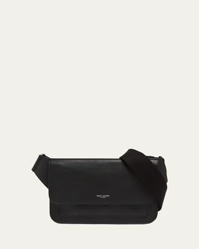 Saint Laurent Men's New Line Leather Belt Bag In Sac Belt Bag New Line