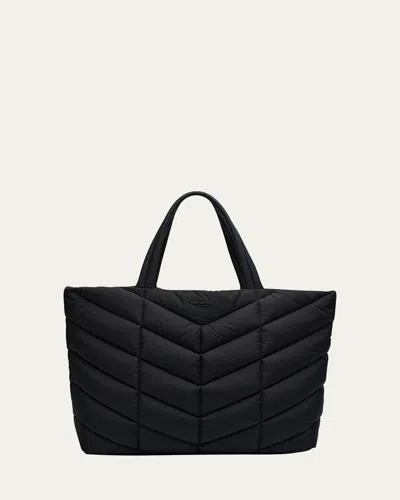 Saint Laurent Men's Nylon Puffer Tote Bag In Nero
