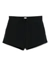 Saint Laurent Logoed Swimshorts In Black
