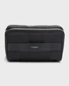 Saint Laurent Cube Trousse Nylon Pouch In Nero