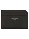 Saint Laurent Compact Wallet And Cardholder Design In Black