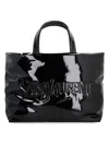 Saint Laurent Padded Nylon Maxi Tote In Black