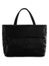 Saint Laurent Men's Padded Nylon Tote In Black