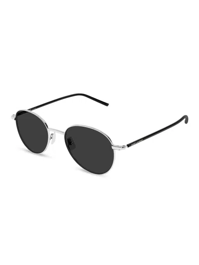 Saint Laurent Eyewear Round Frame Sunglasses In Black