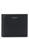 Saint Laurent Men's Paris East/west Wallet In Black