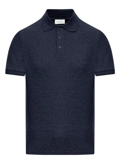 SAINT LAURENT MEN'S PIQUÃ© WEAVE POLO SHIRT