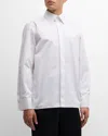 Saint Laurent Men's Poplin Dress Shirt In White