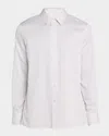 Saint Laurent Men's Poplin Fine Stripe Sport Shirt In White