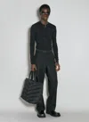 Saint Laurent Padded Quilted Econyl® Tote Bag In Black