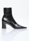 Saint Laurent Rainer 75mm Leather Boots In Black