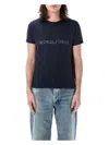 Saint Laurent Reverse Logo T-shirt In Black